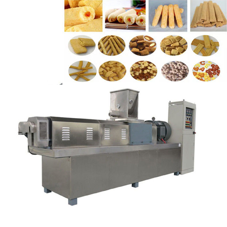 380V/220V/110V वोल्टेज के भीतर पूरी तरह से स्वचालित स्नैक उत्पादन लाइन खाद्य मशीन