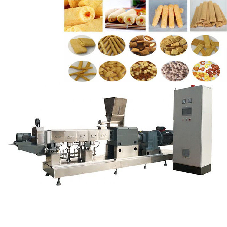 380V/220V/110V वोल्टेज के भीतर पूरी तरह से स्वचालित स्नैक उत्पादन लाइन खाद्य मशीन